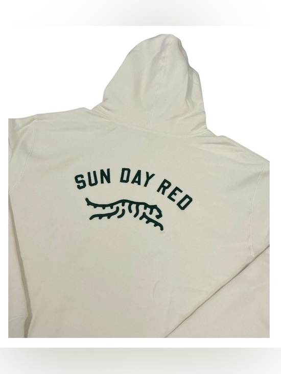 Sun Day Red Tiger Woods Men’s L Hoodie Bone 450g Fleece Scuba Hood New In Bag - Picture 3 of 9